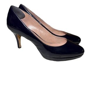 Vince Camuto Women 9M Navy BlueLeather Pumps Shoes